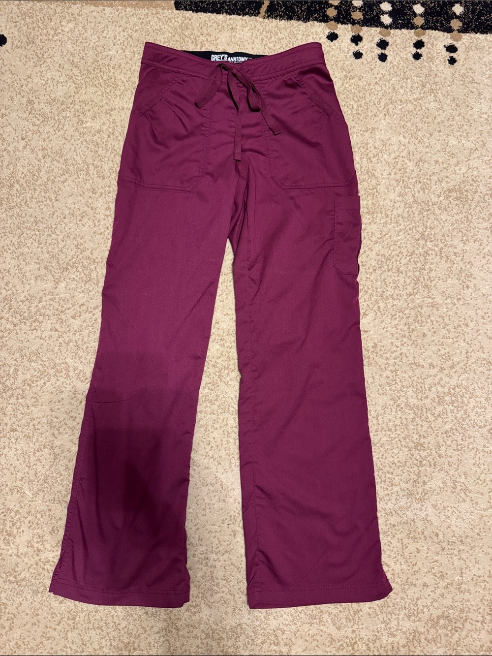 Grey's Anatomy Burgundy Scrub Pants